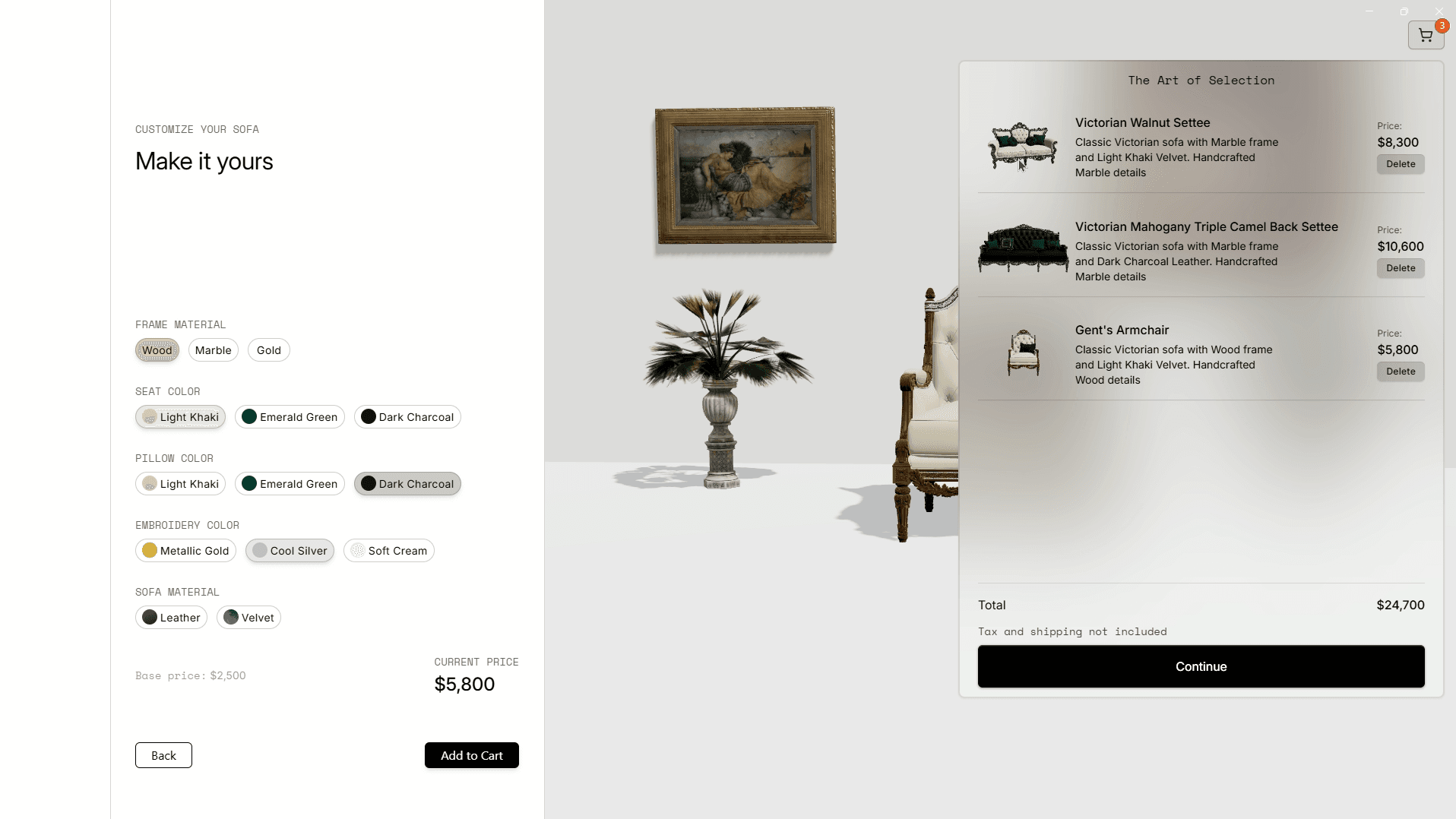 3D E-commerce Platform screenshot 2