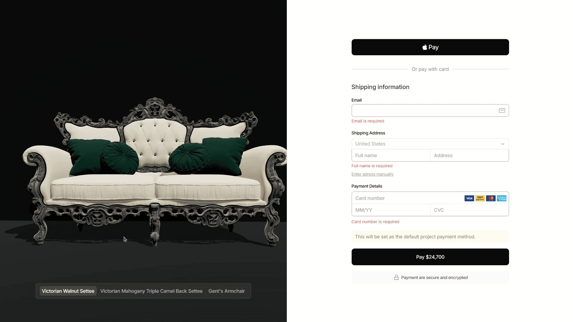 3D E-commerce Platform screenshot 3